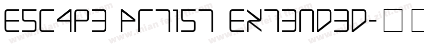 Escape Artist Extended字体转换